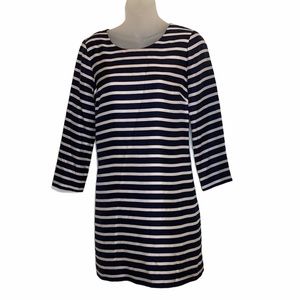 100% Silk Stripped J. Crew Dress Sz 2